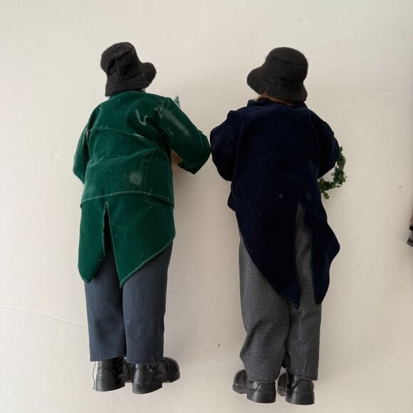 Vintage Christmas Holiday Caroler 18" Figurines Set Of 7 - Picture 3 of 12